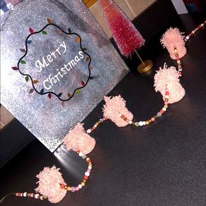 Handmade winter garland decoration